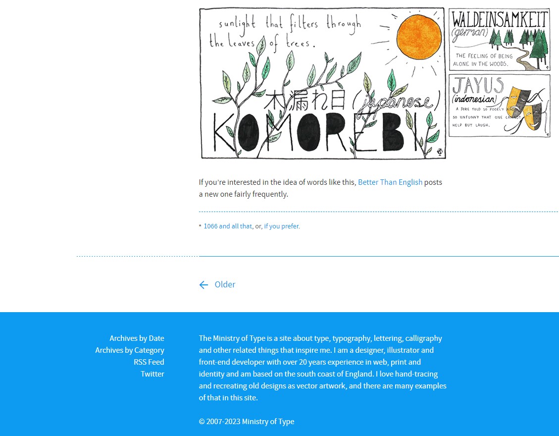 web design footer