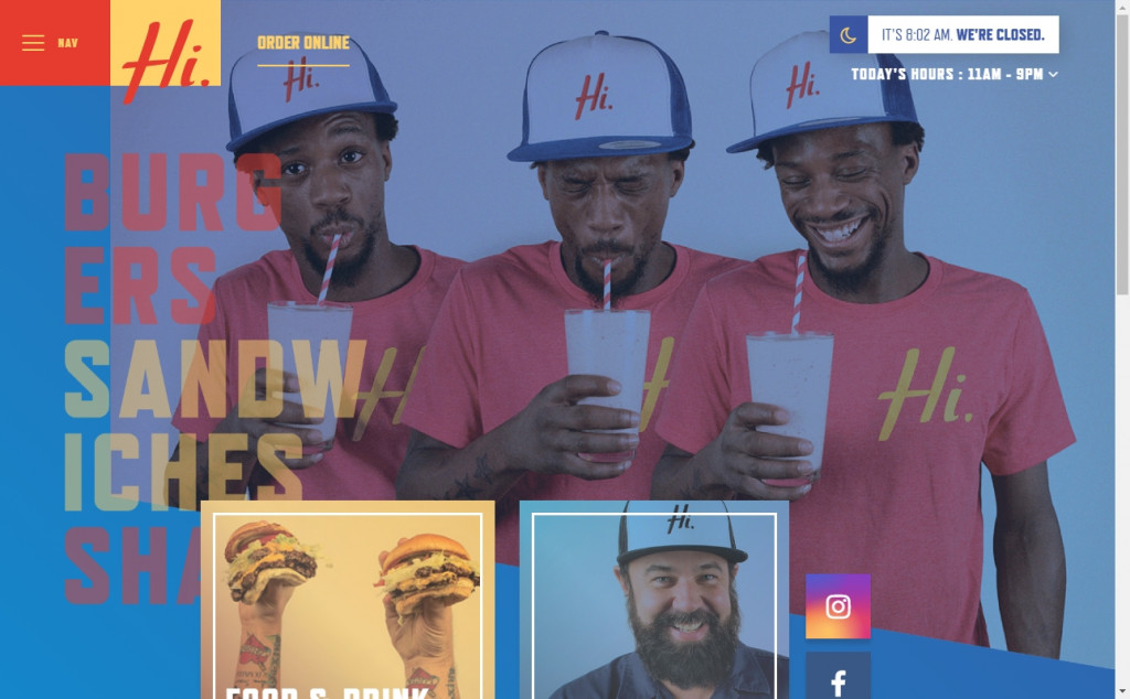 Blue and Red Color Website Design Inspirations 8
