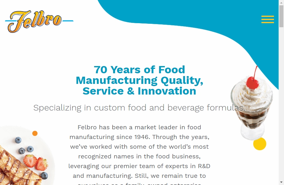 16 Examples of Food Product Websites With Fantastic Designs 2