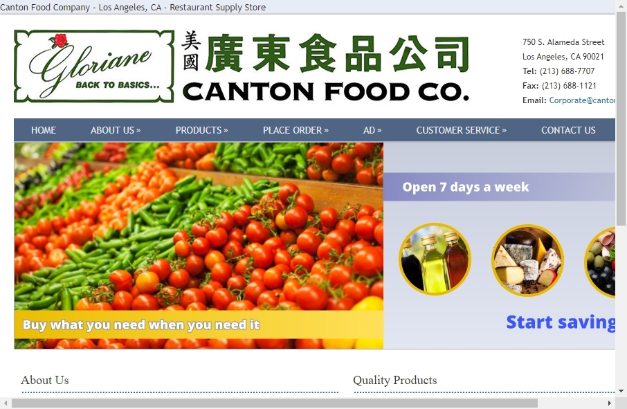 Food Website Design 3