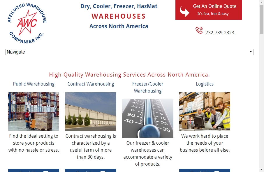 Warehousing Websites Examples 3