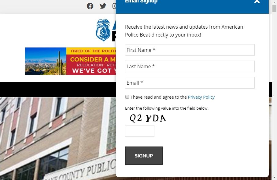 13 Examples of Inspirational Police Websites 11