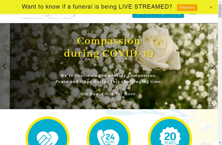 Funeral Services Website Designs 11