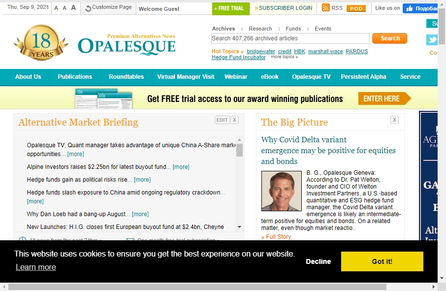 Hedge Fund Website Design 15