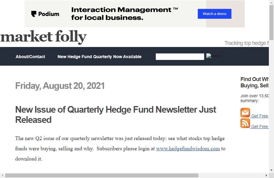 Hedge Fund Website Design 16