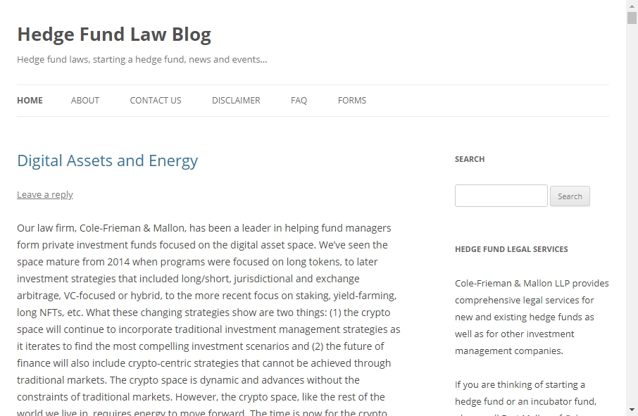 Hedge Fund Website Design 18