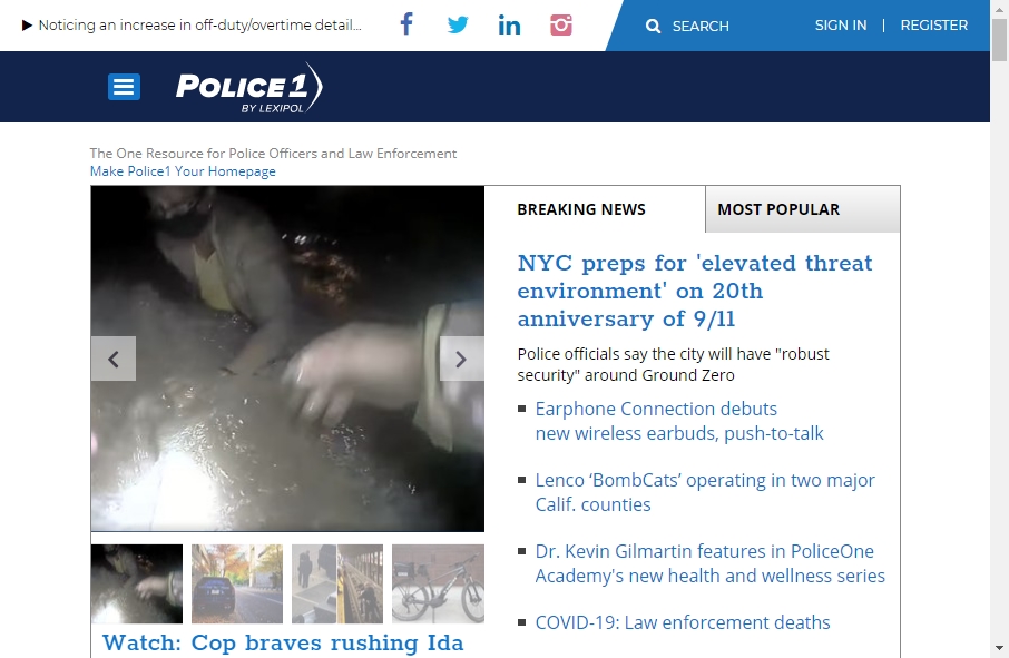 13 Examples of Inspirational Police Websites 4