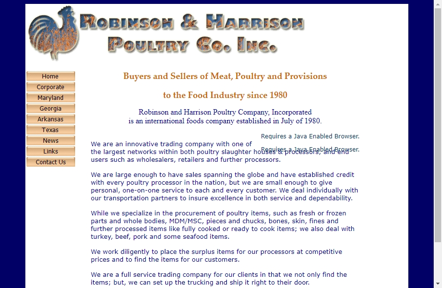 Examples of Poultry Websites With Fantastic Designs 7