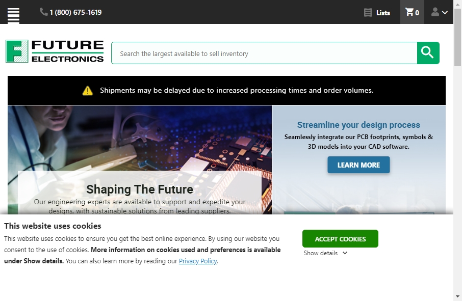 17 Great Electronics Website Examples 9