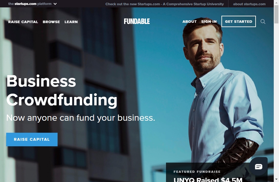 crowdfunding platform: fundable.com