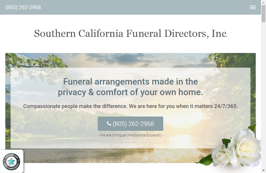 Funeral Services Website Designs 7