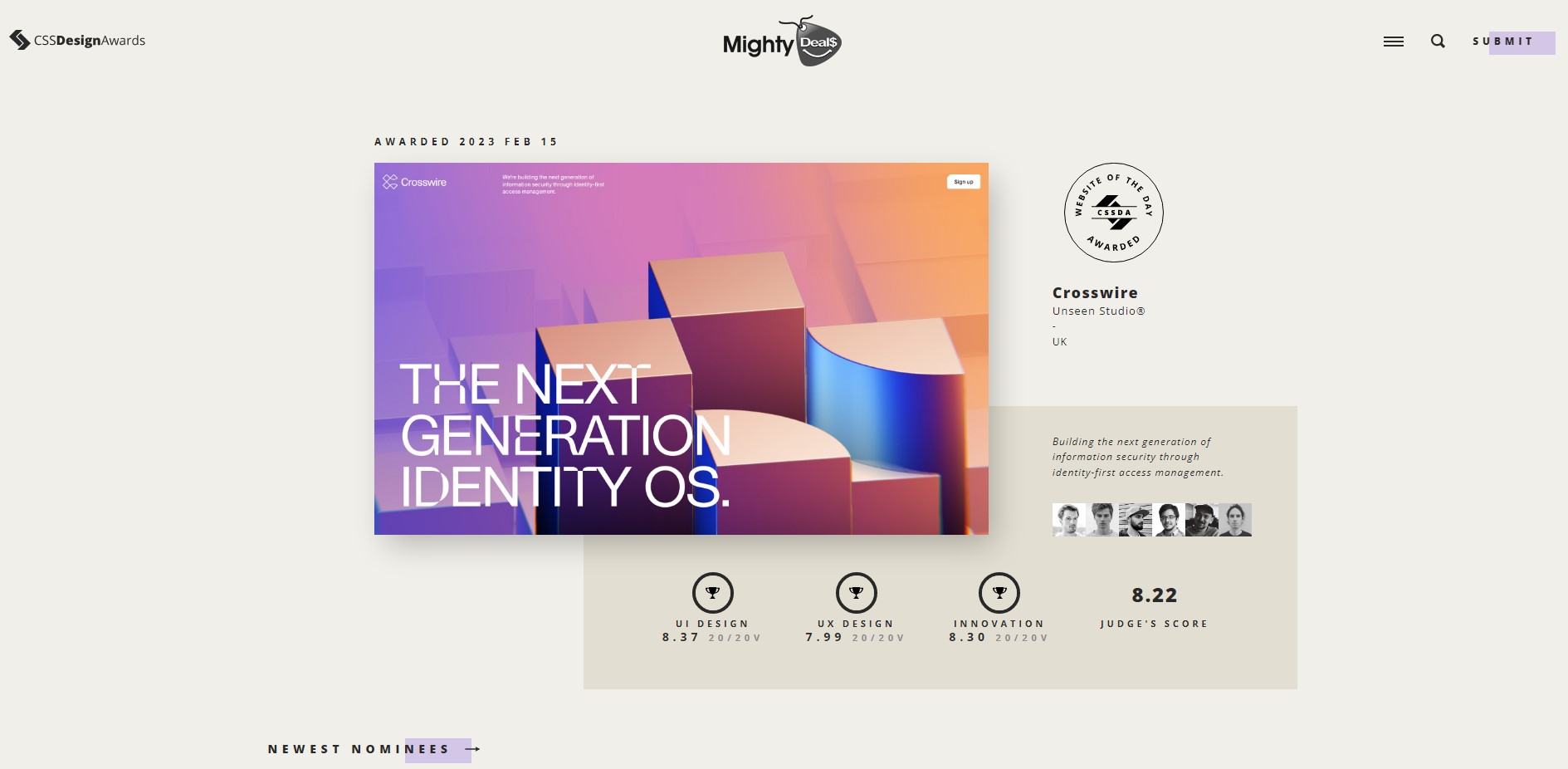 website design showcase