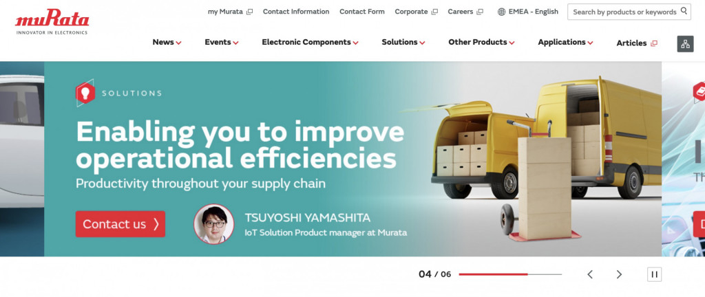 manufacturing web design - murata