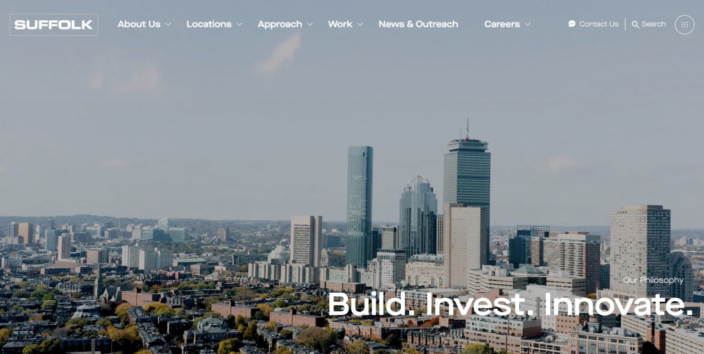 construction website examples - suffolk