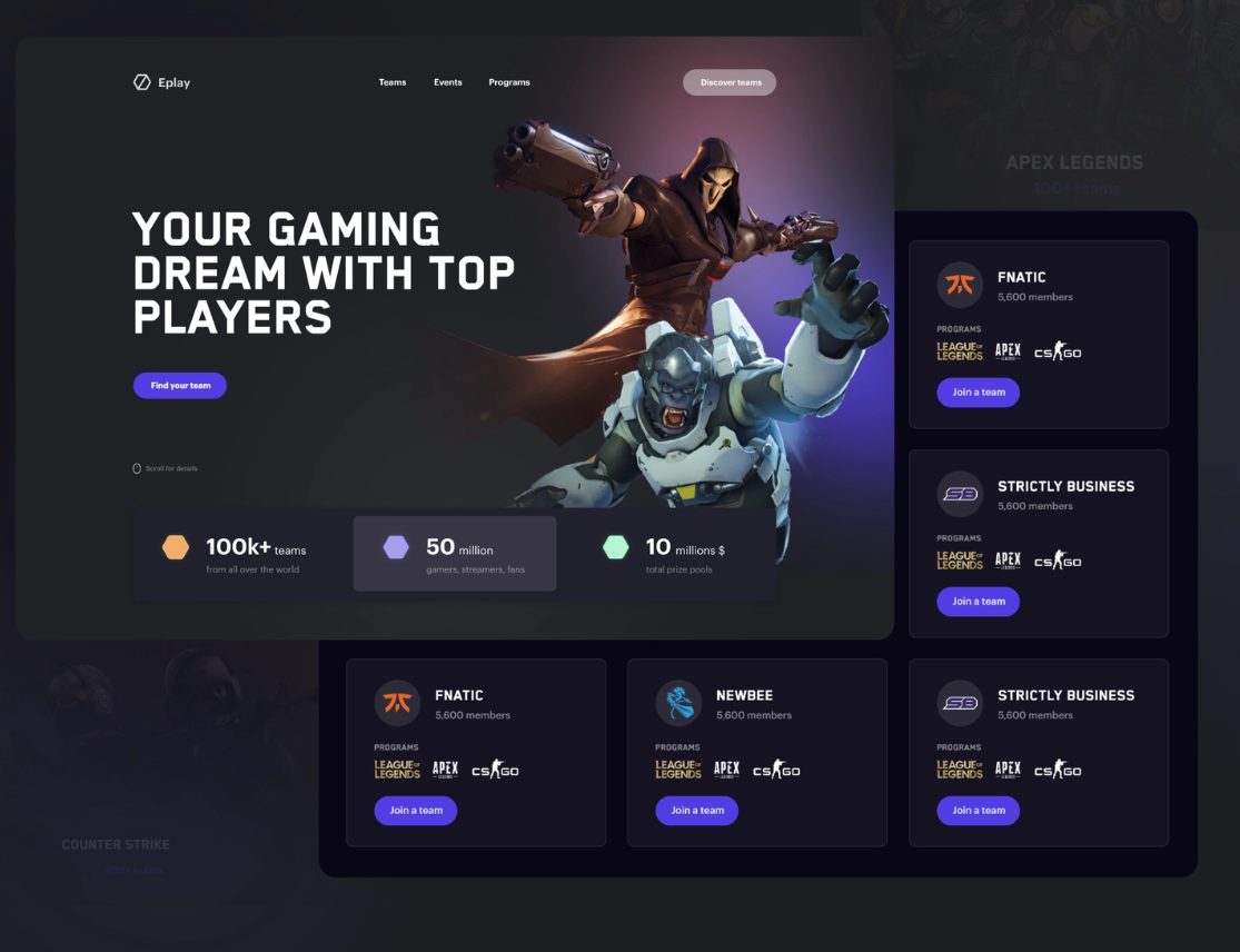 Eplay - main page