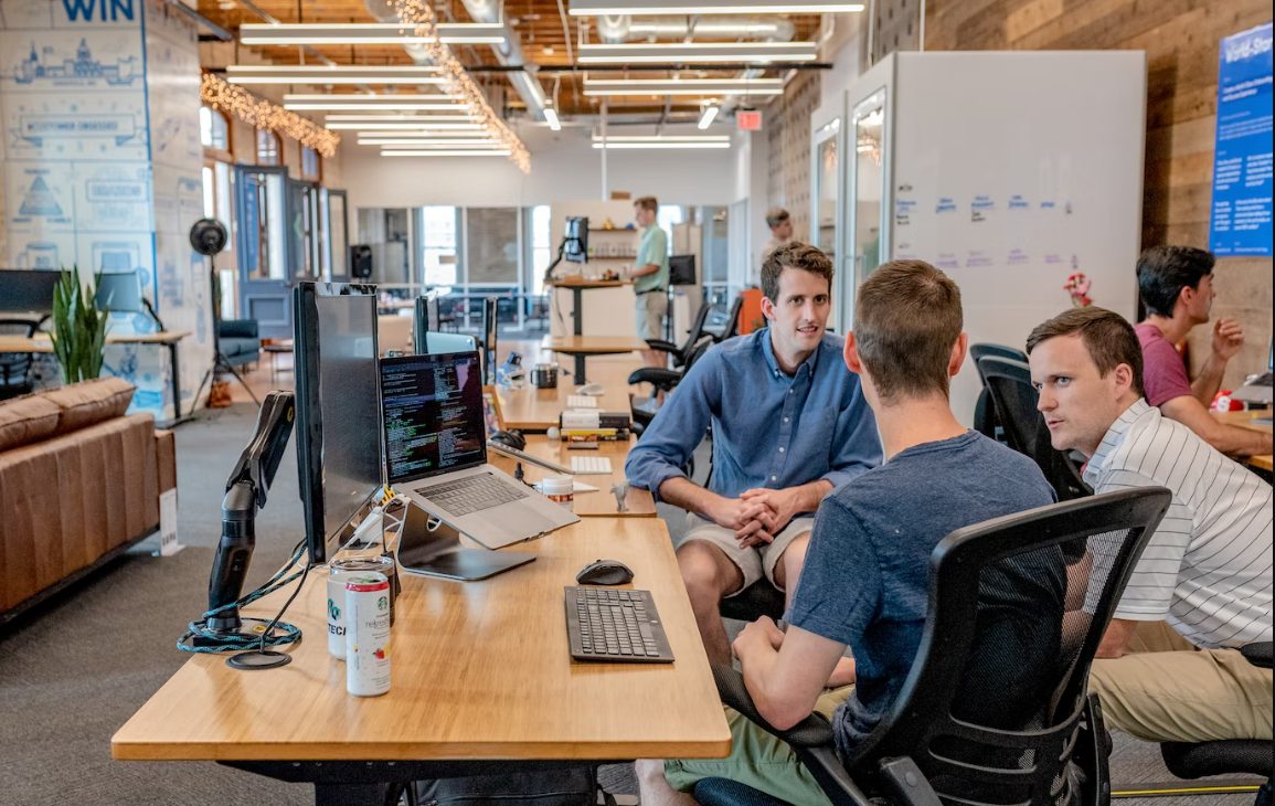 Friendly working culture at an office